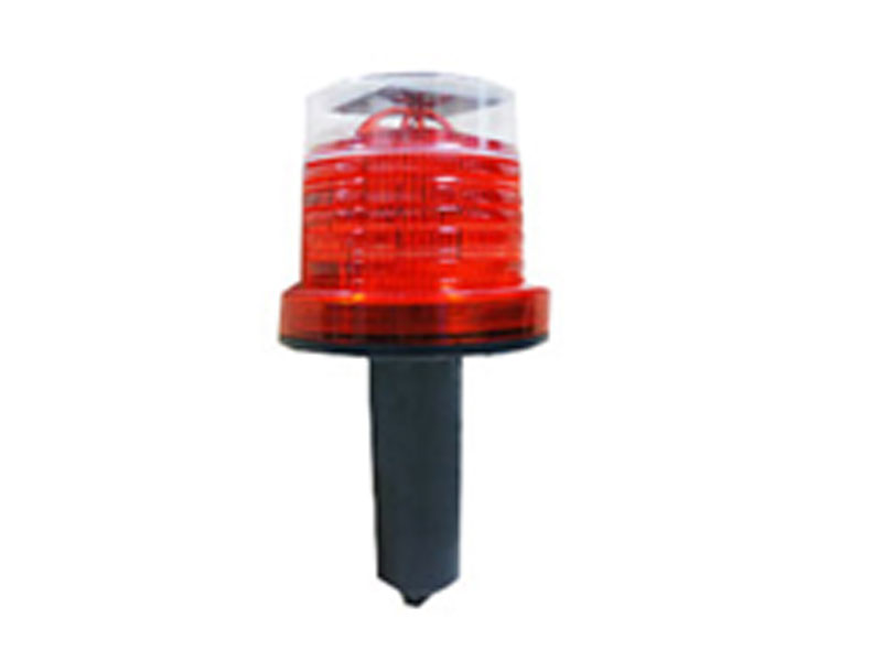 F002-2小型太陽能塑膠錐式LED警示燈